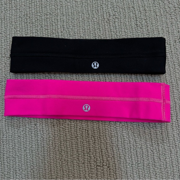 lululemon athletica Accessories - Lululemon Headbands - Pink and Black, Great Condition